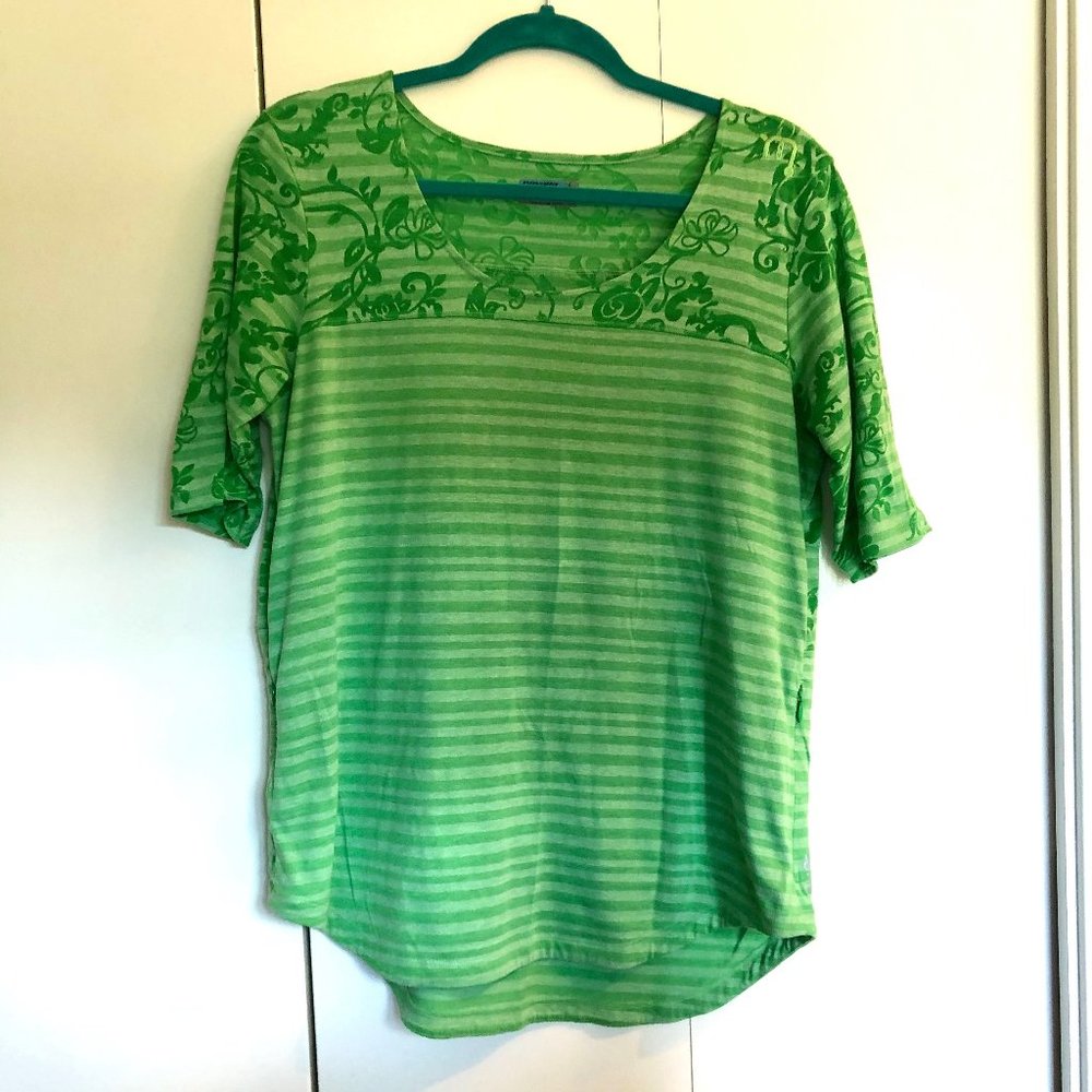 Novara Kelly Green Striped Tee